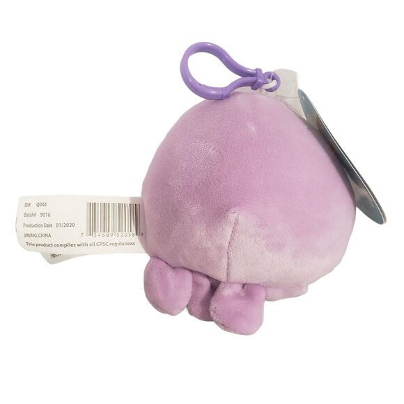 Squishmallows 3.5" Violet Octopus Plush Keychain Clip-On Collectible Soft Toy - Picture 3 of 5